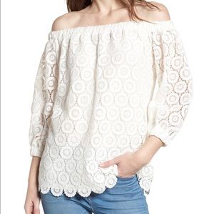 Bishop & Young Karlee off the shoulder top NWT